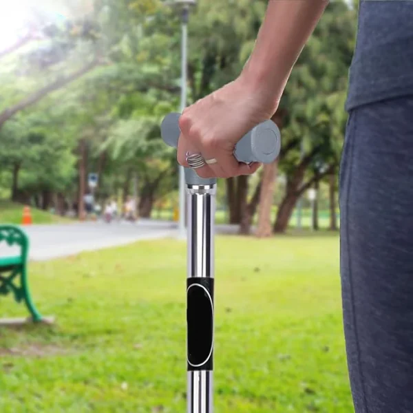 ⁦عصا مشي بتصميم أنيق Aluminum Walking Stick W/Seat⁩ - الصورة ⁦2⁩